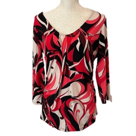 NEW YORK & COMPANY Fitted Stretchy Top - L - Picture 1 of 8